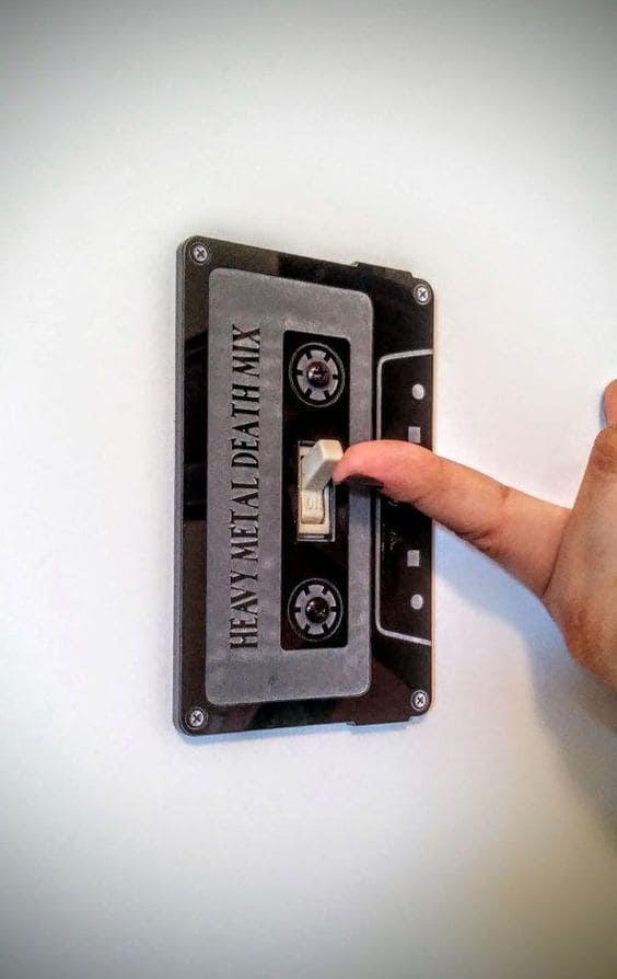 Retro Cassette Light Switch Plate