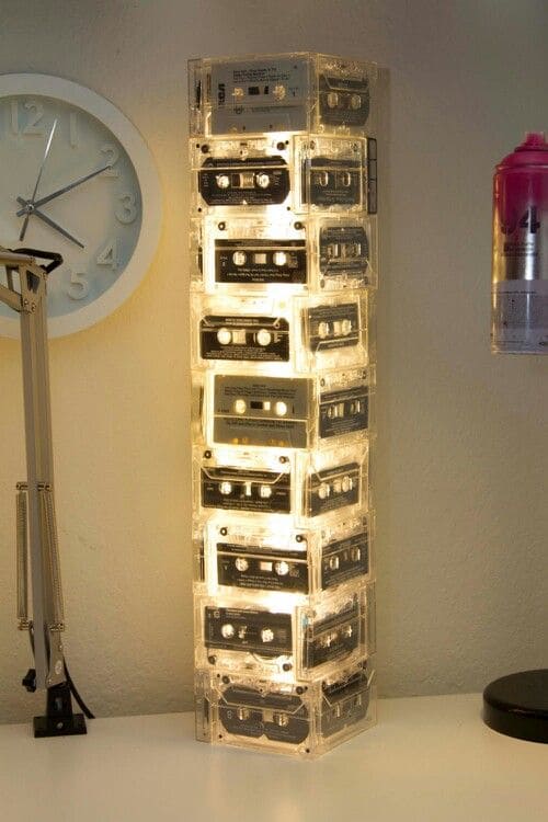 Retro Cassette Tape Tower Lamp