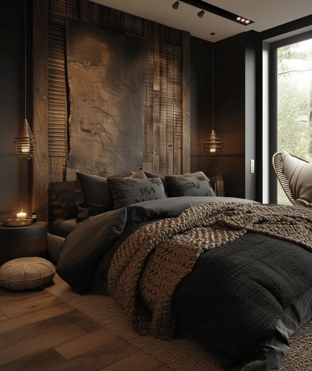 Rustic Warmth in Black