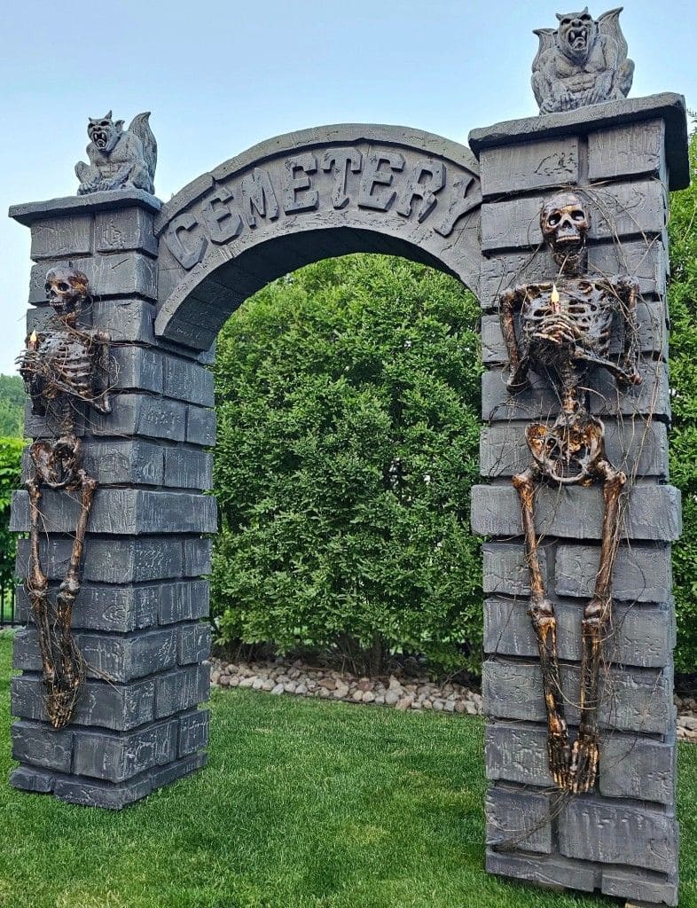 Skeleton Guarded Cemetery Gate