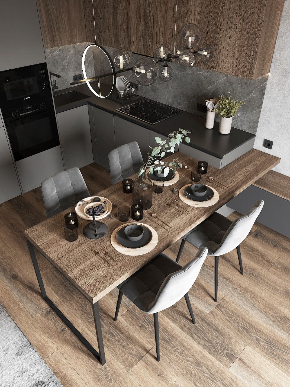 Sleek Minimalist Dining Elegance