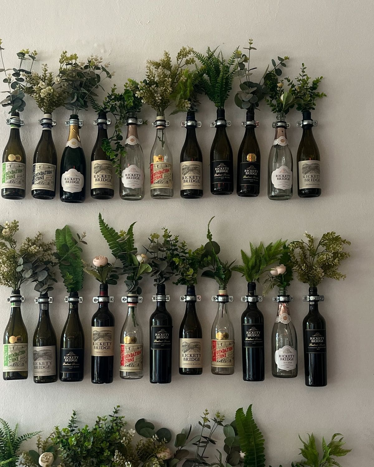 Upcycled Bottle Green Wall Art