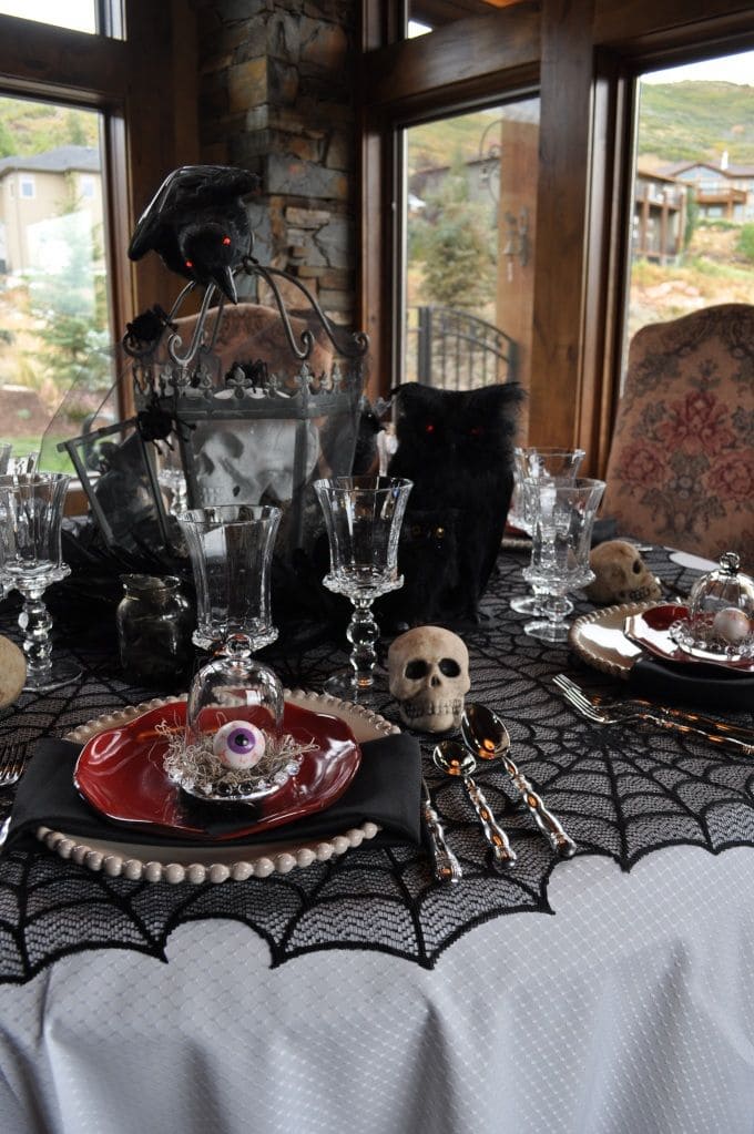 Watchful Eyes and Wicked Whimsy Halloween Tablescape