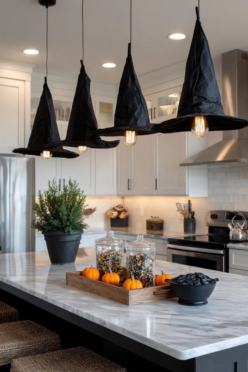 Witch Hat Kitchen Lights
