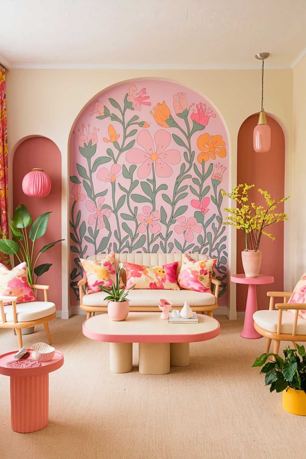 Bold Blossoms Accent Wall