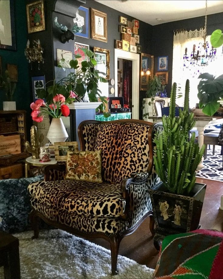 Bold Leopard Armchair Accent