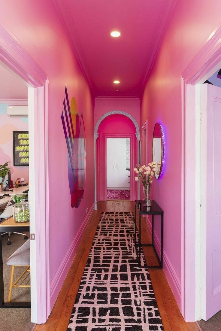 Bold Pink Dream Hallway