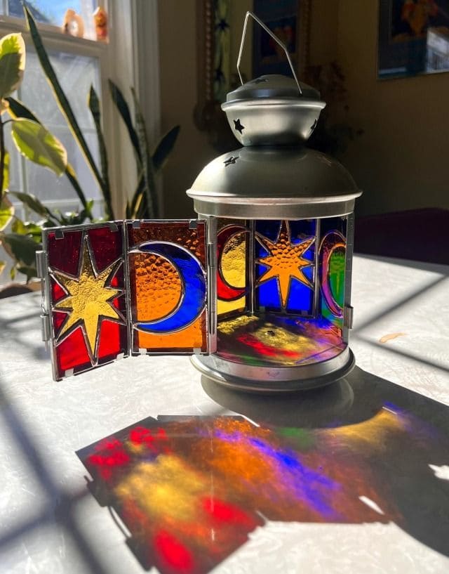 Celestial Stained Glass Lantern
