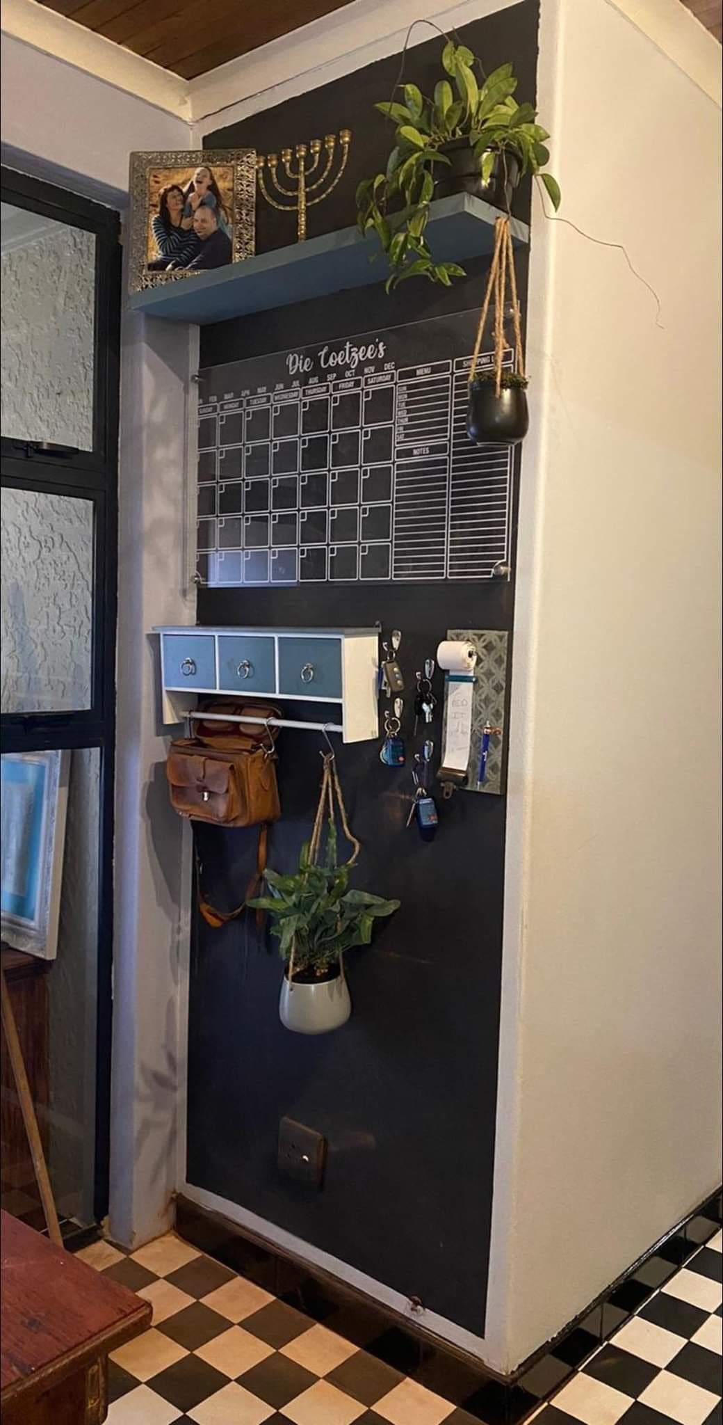 Chalkboard Wall Family Organizer