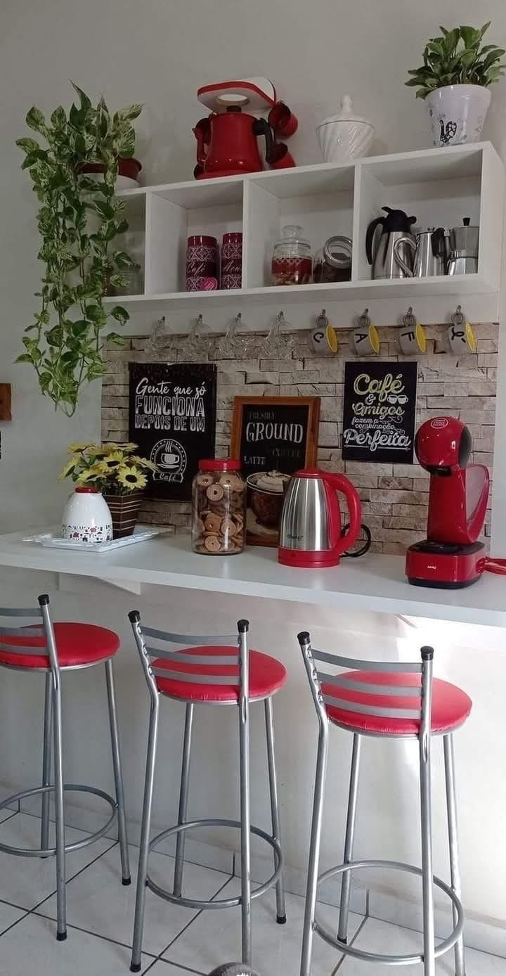 Charming Cafe-Style Kitchen Corner