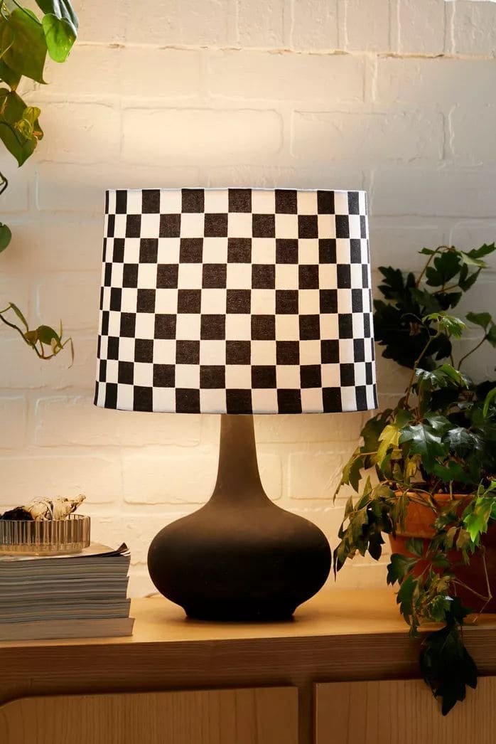 Checkerboard Lampshade Glow