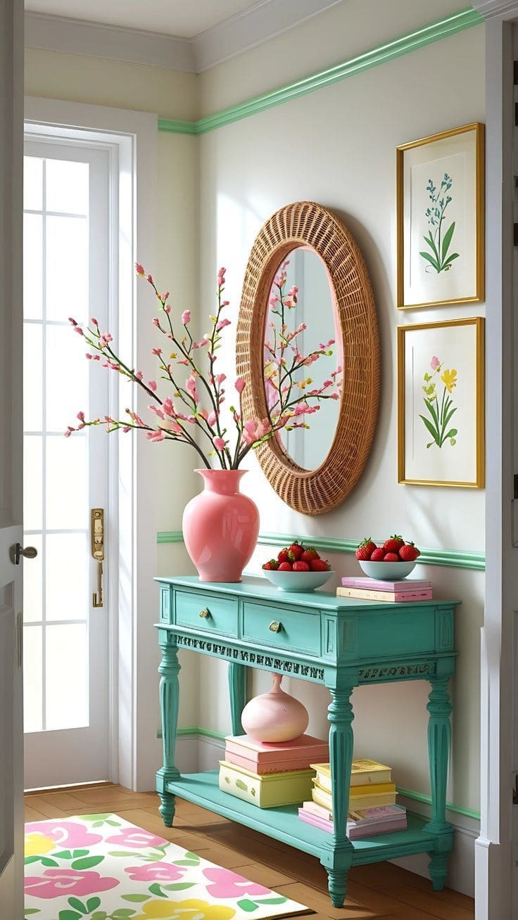 Cheerful Springtime Entryway