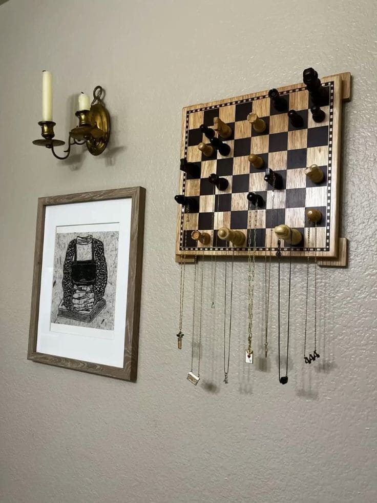 Chessboard Jewelry Organizer
