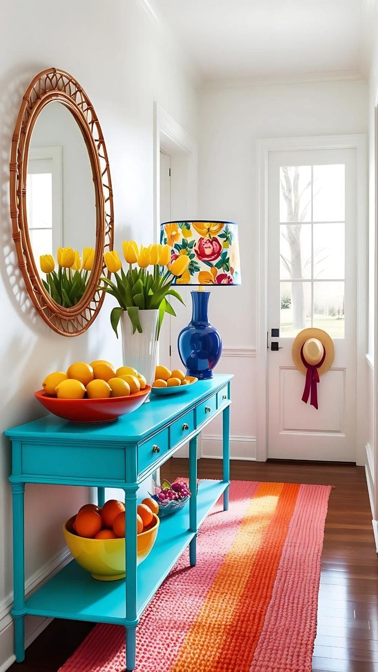 Citrus-Inspired Entryway Glow