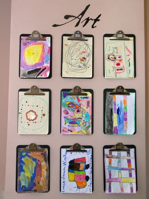 Clipboard Kids Art Gallery