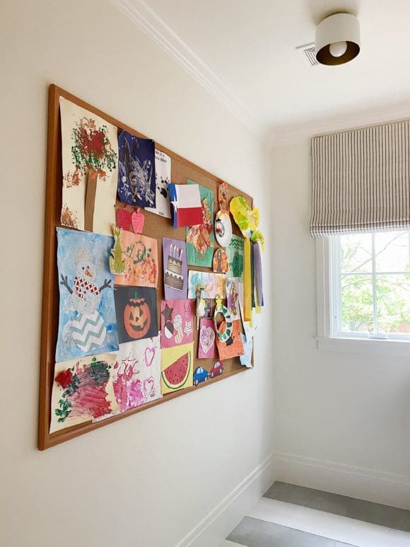 Corkboard Kids Art Display