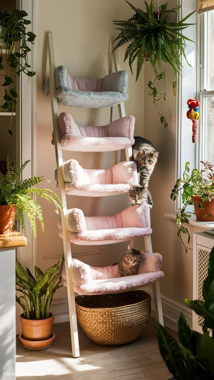 Cozy Cat Ladder Haven