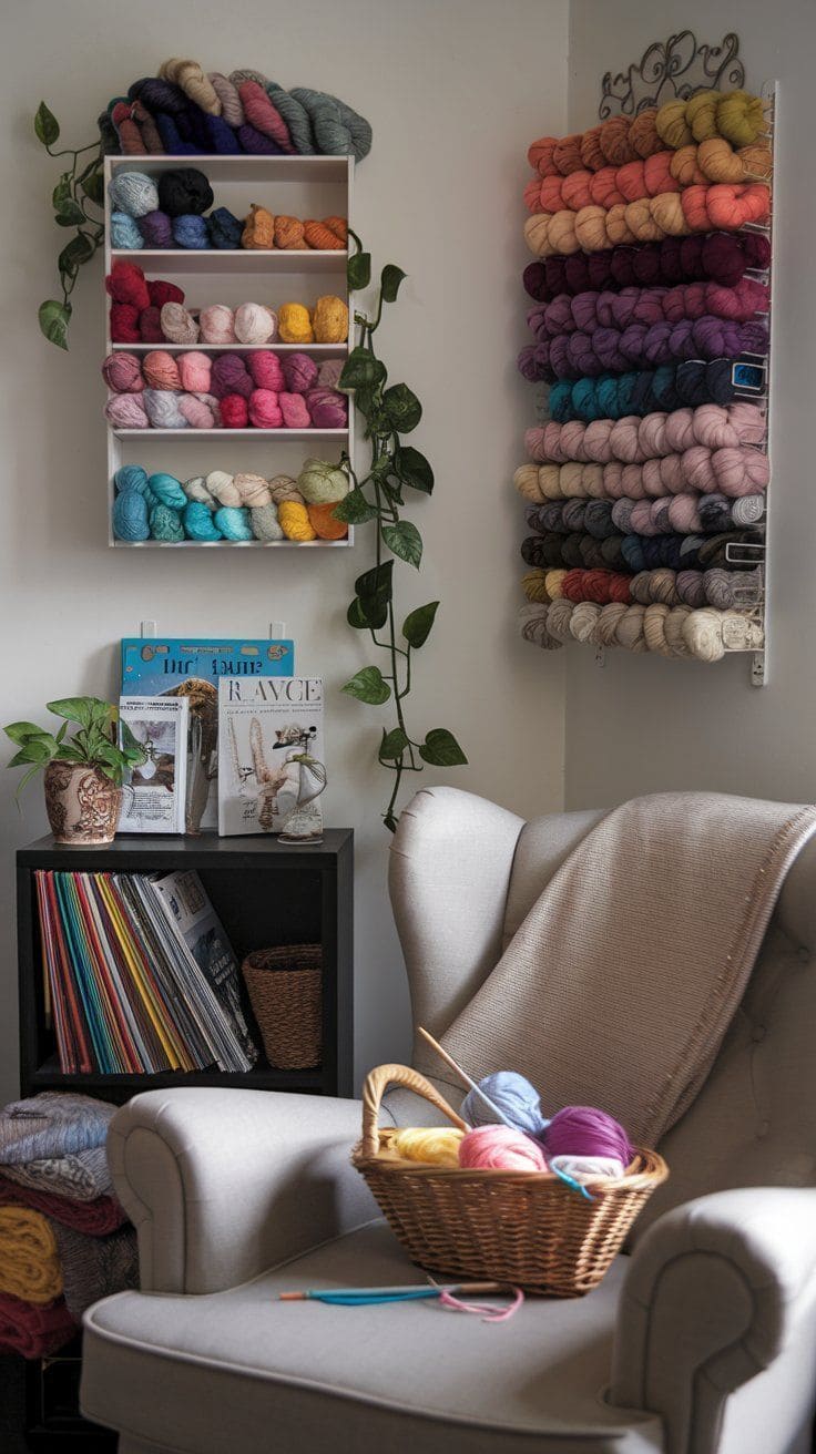 Cozy Corner Yarn Wall