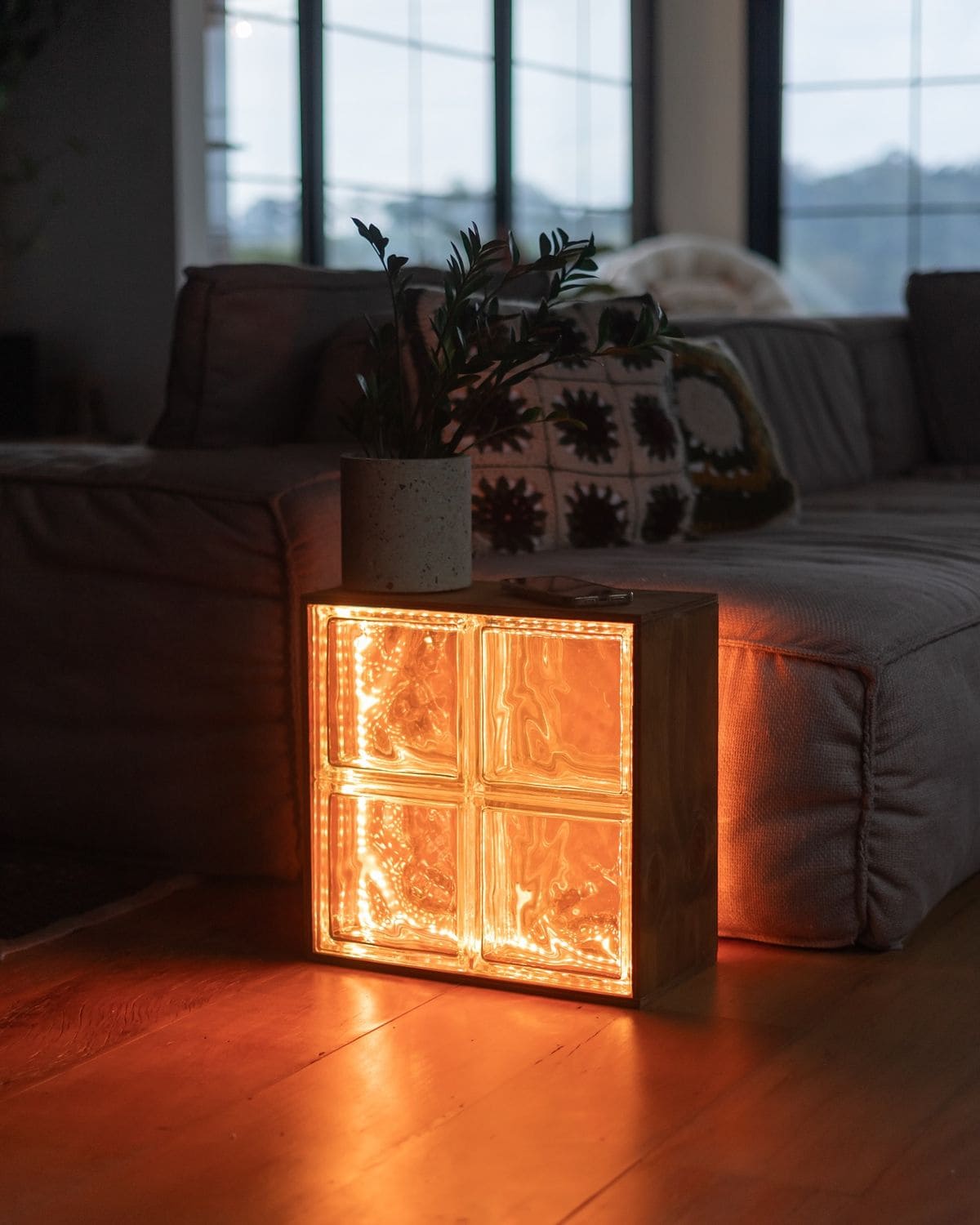 Cozy Glass Block Light Box