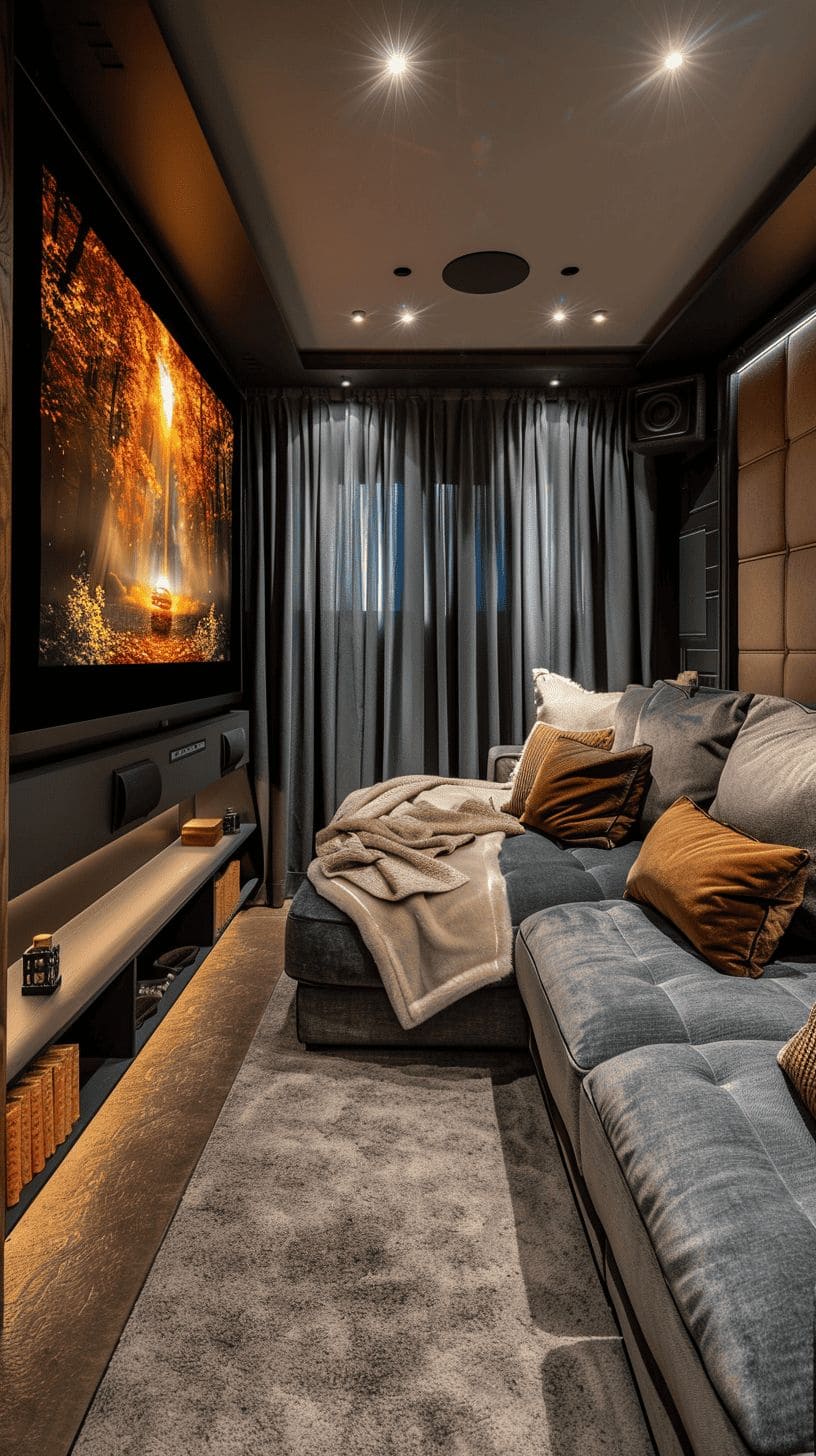 Cozy Luxe Theater Nook