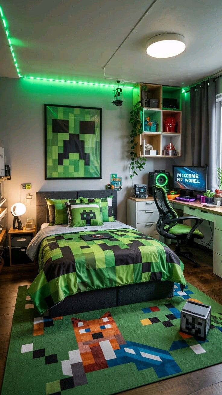 Creeper Glow Gaming Retreat