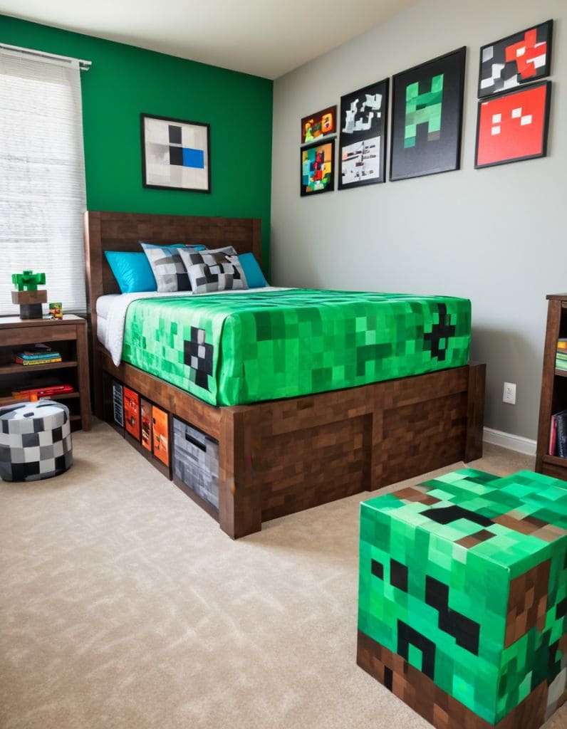 Creeper-Inspired Gamers Hideaway