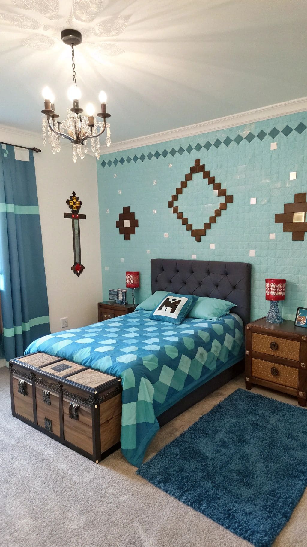 Diamond-Inspired Minecraft Retreat