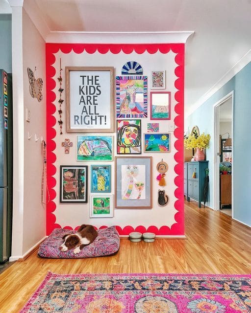 Framed Kids Art Gallery Wall