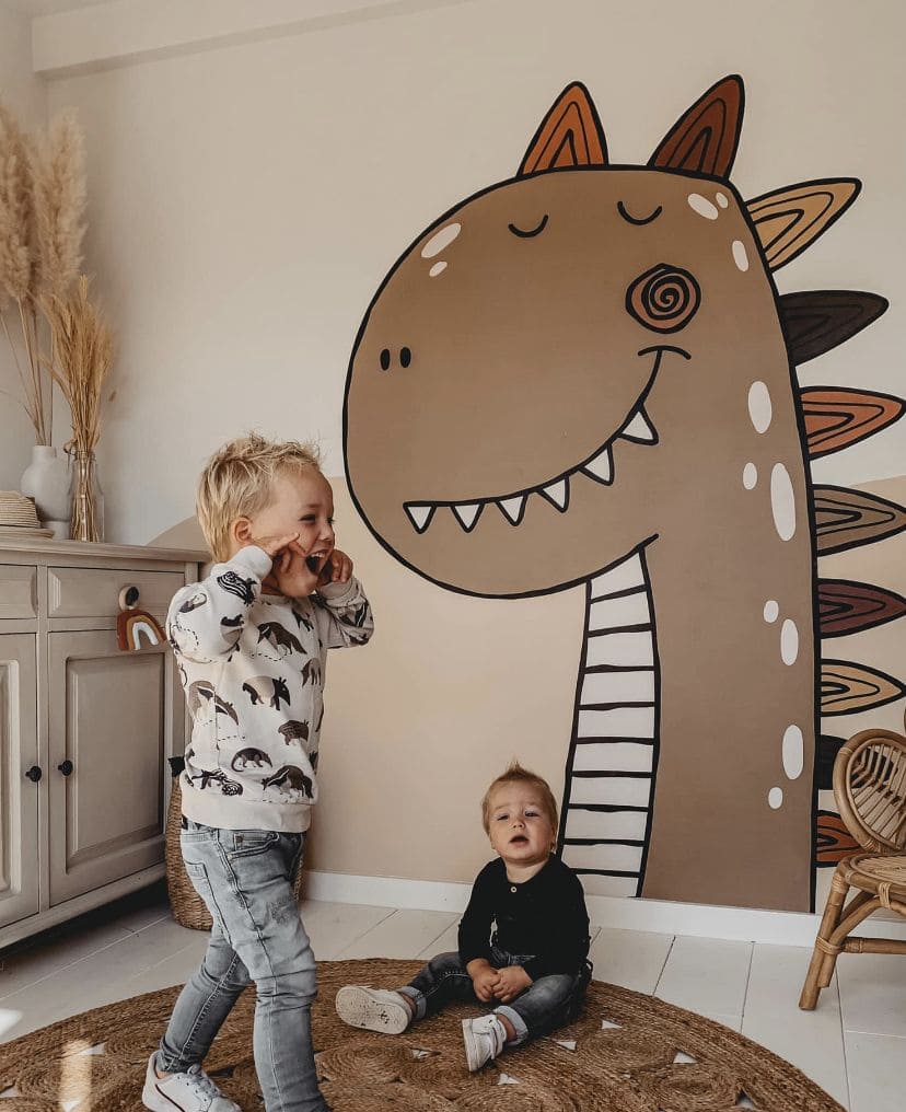 Friendly Dinosaur Wall Mural