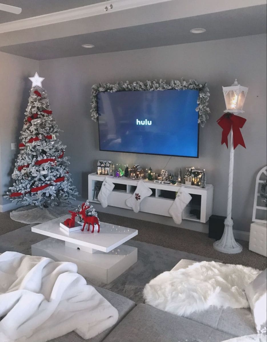 Frosted Wonderland Christmas TV Corner