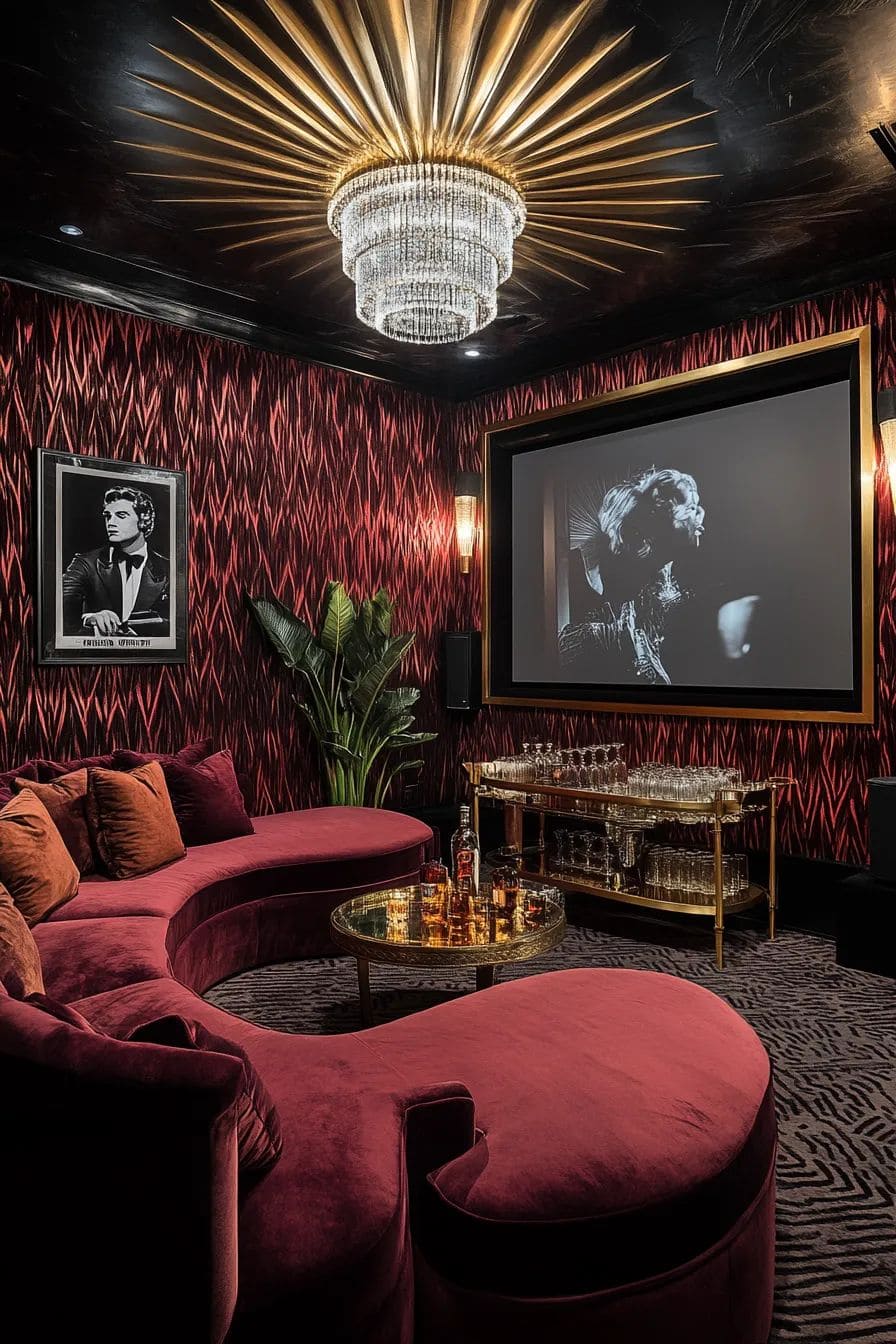 Glamorous Vintage Cinema Lounge