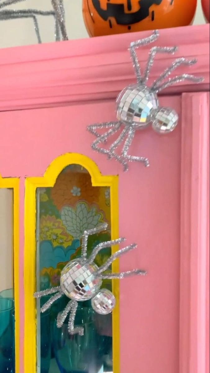 Glittering Disco Ball Spiders