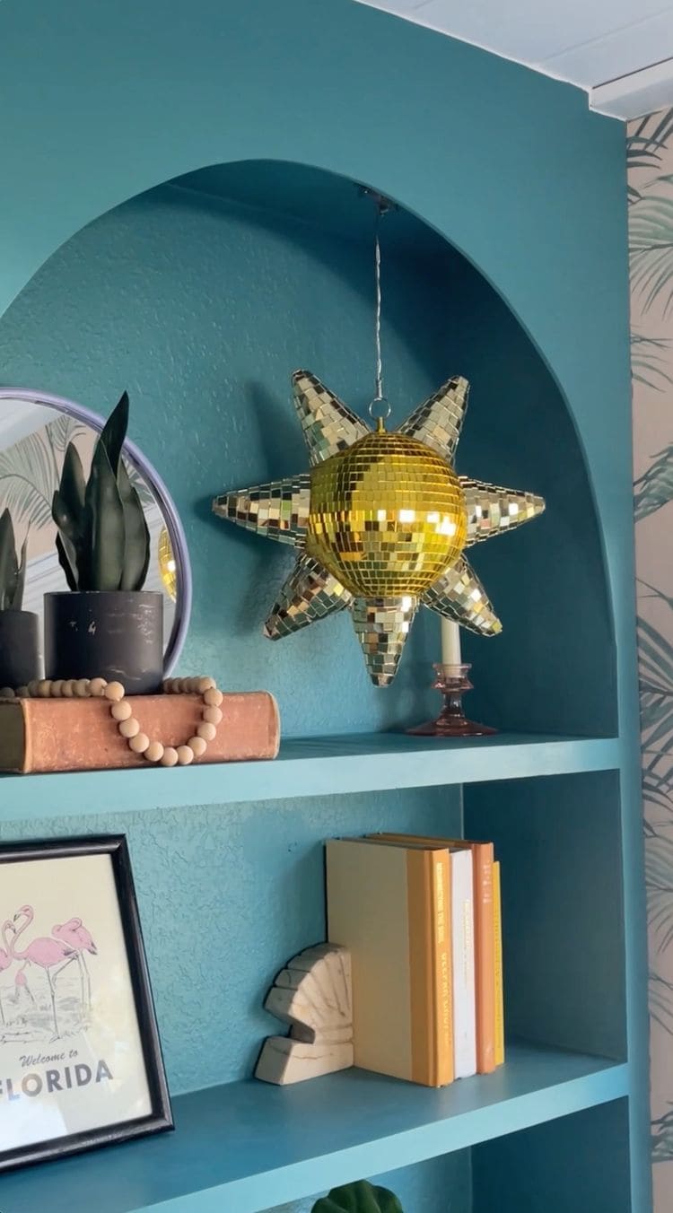 Golden Disco Star Accent