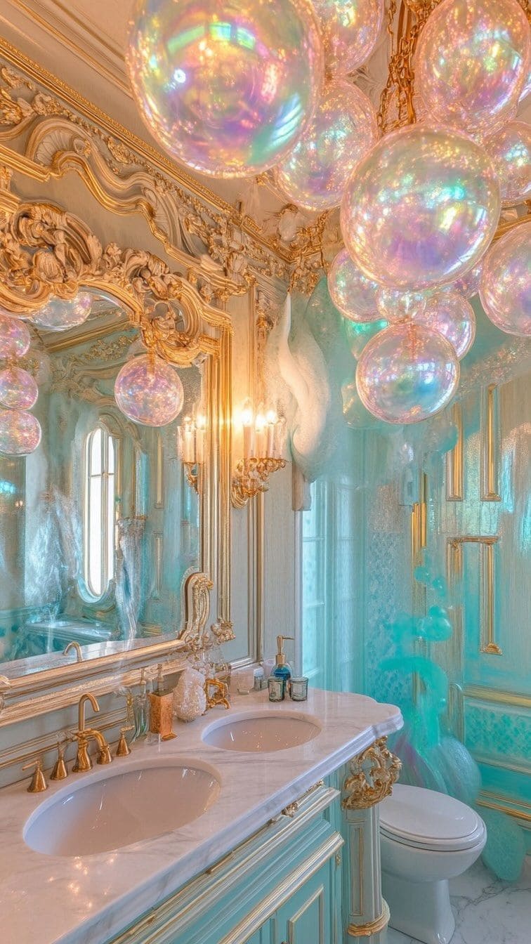 Iridescent Mermaid Lagoon Bathroom