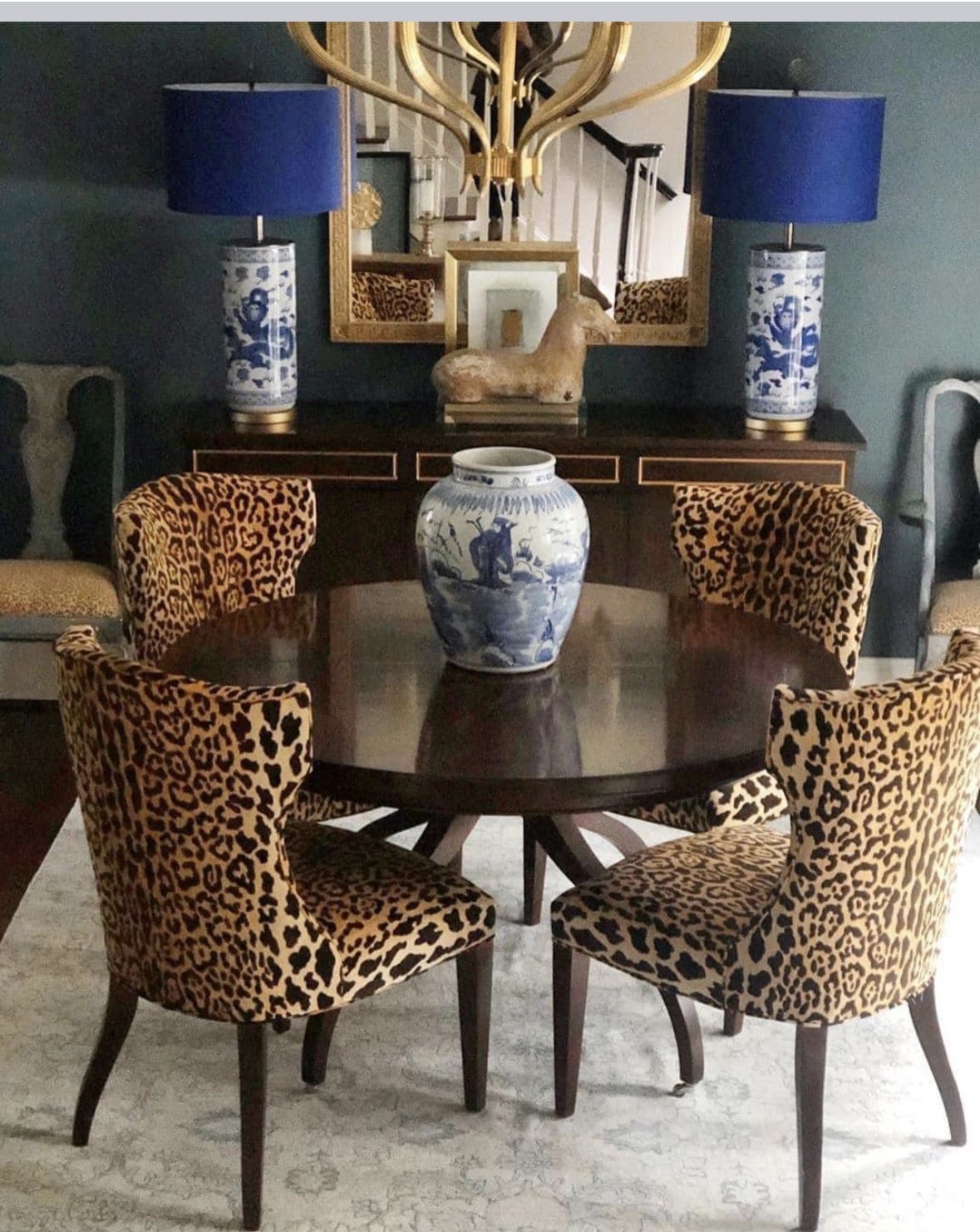 Leopard Dining Chair Statement