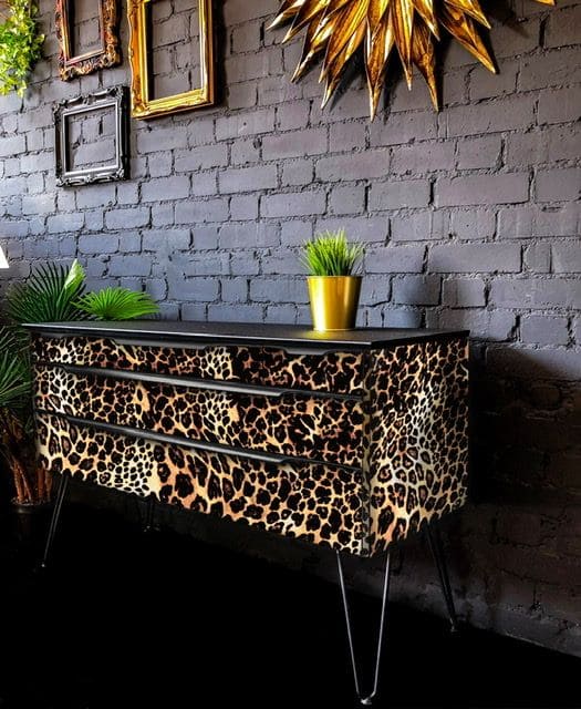Leopard Dresser with Bold Glam