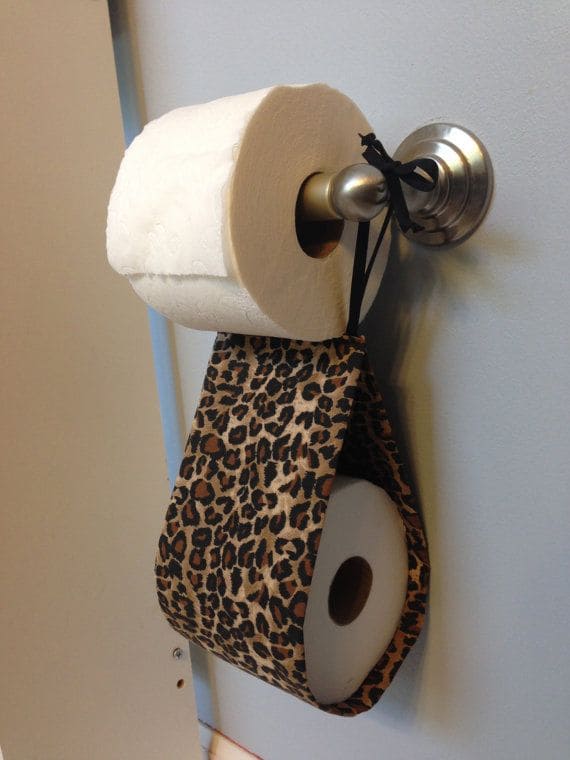 Leopard Print Toilet Roll Holder