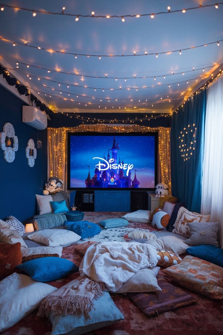 Magical Pillow-Fort Theater Room
