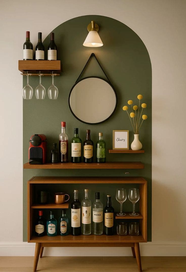Mid-Century Modern Bar Nook
