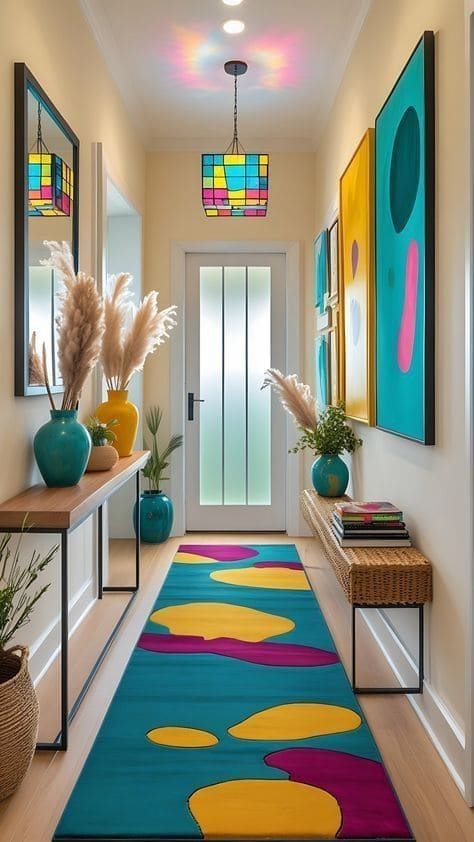 Modern Pop-Art Hallway