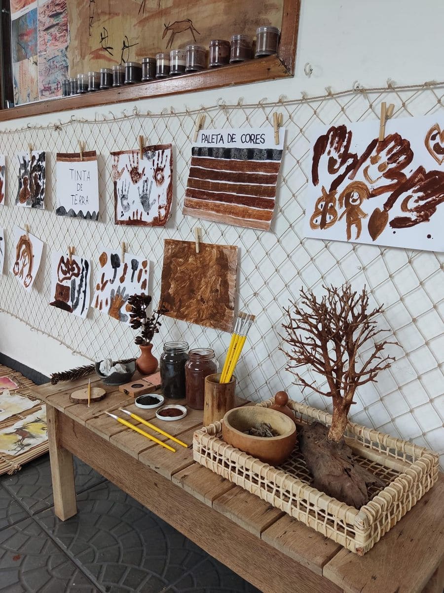 Nature-Inspired Earth Paint Art Station