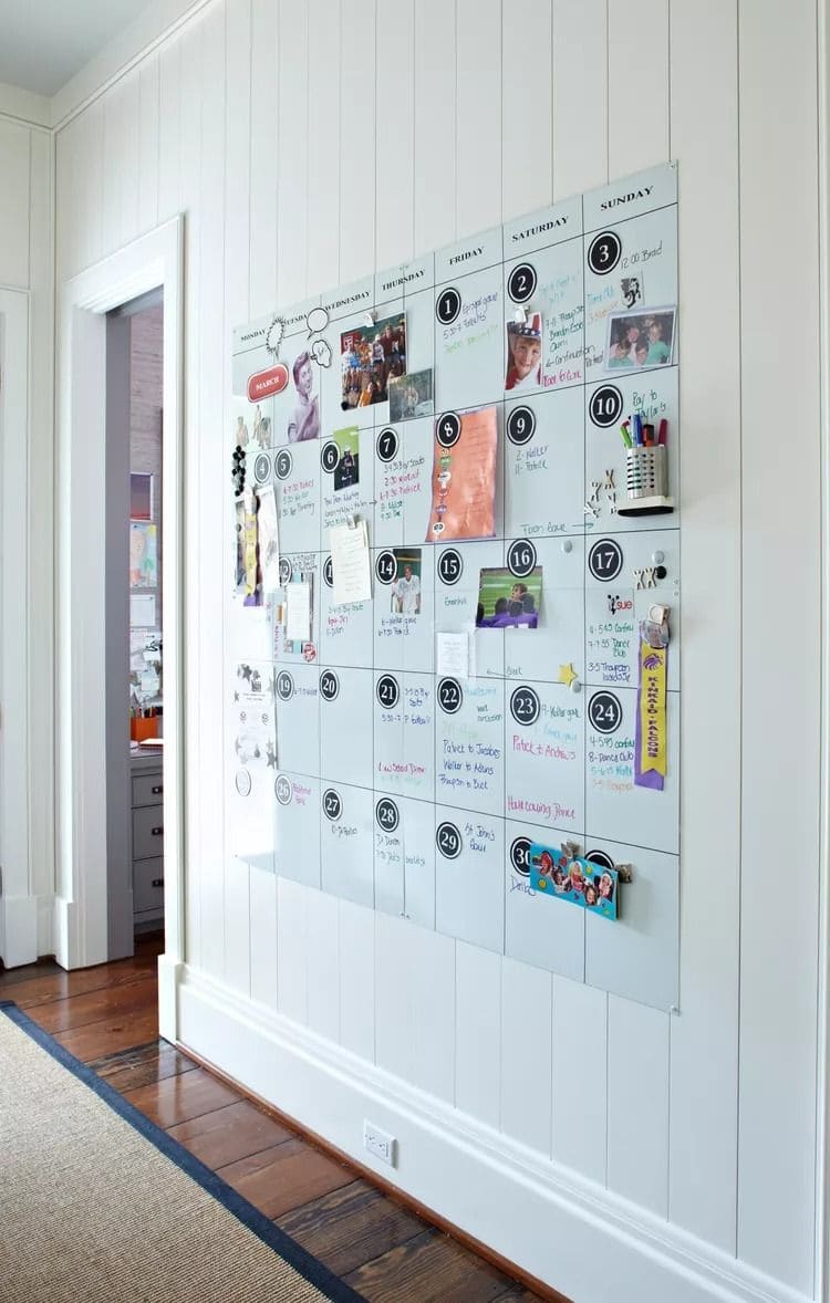 Oversized Dry Erase Wall Calendar Command Center