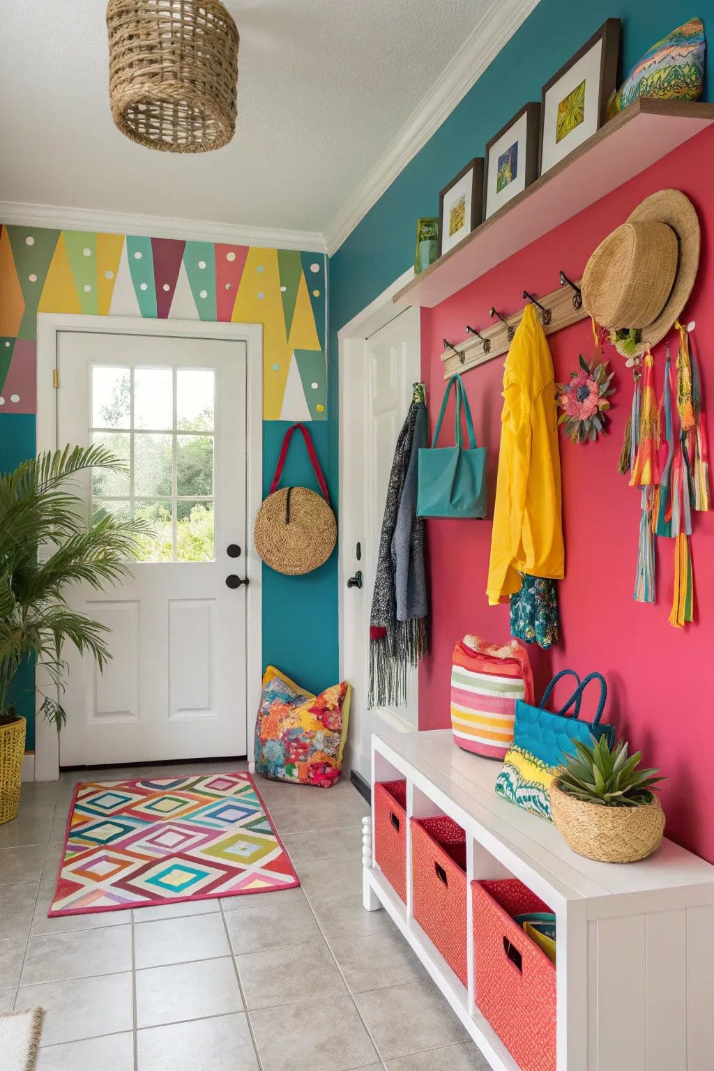 Playful Geometric Entryway