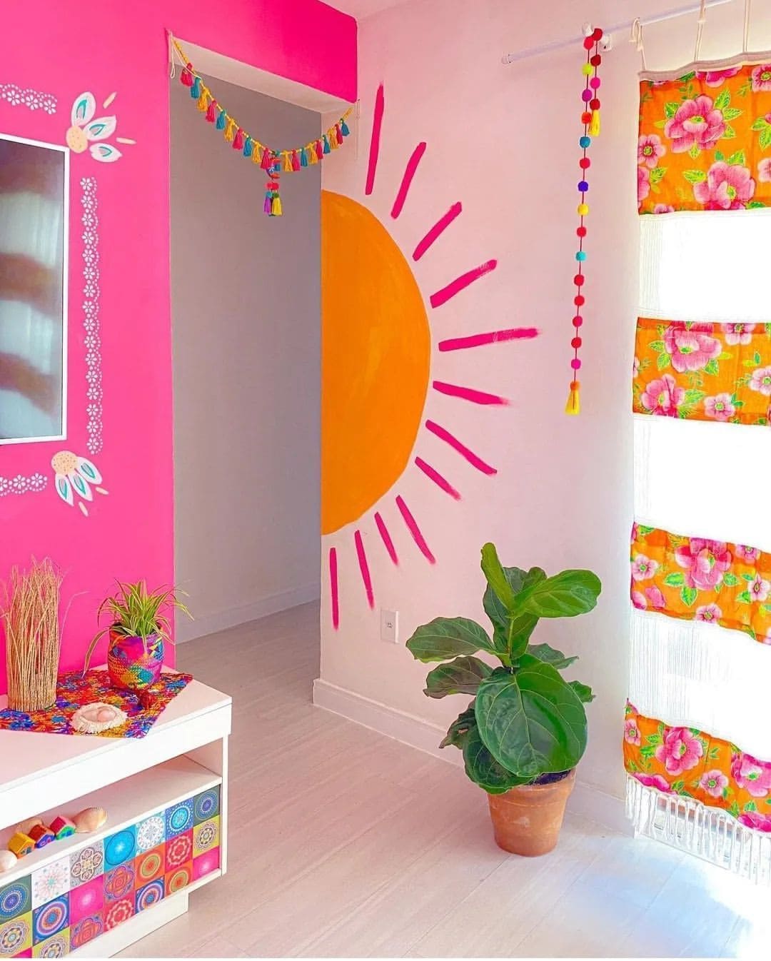 Radiant Sunshine Corner Mural