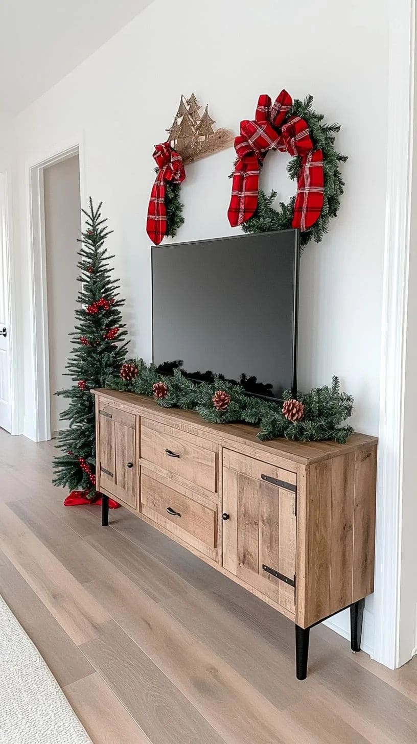 Rustic Charm with Plaid Accents