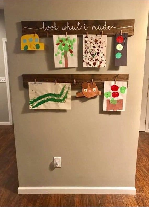 Rustic Wooden Clip Art Display