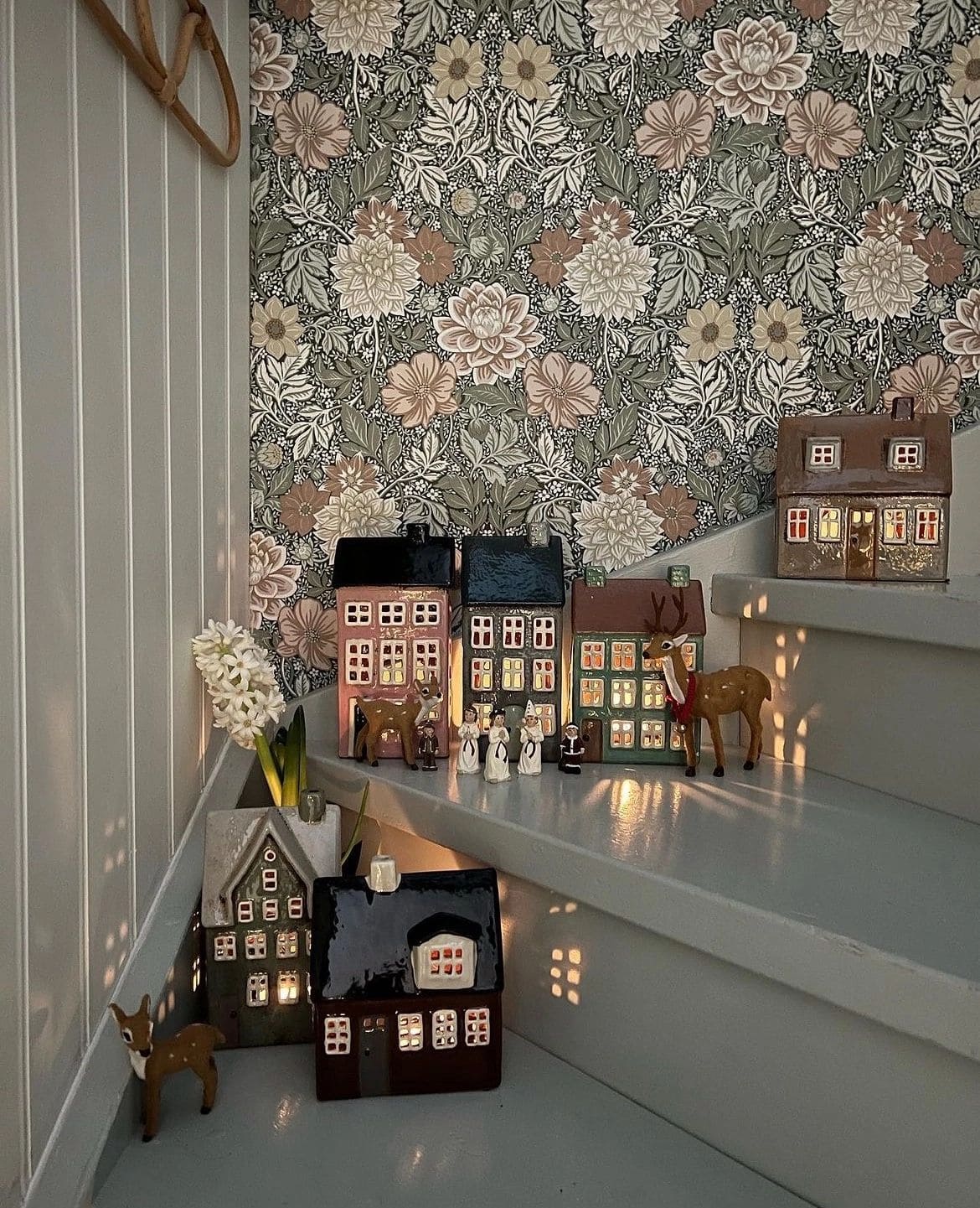 Scandinavian Staircase Christmas Village