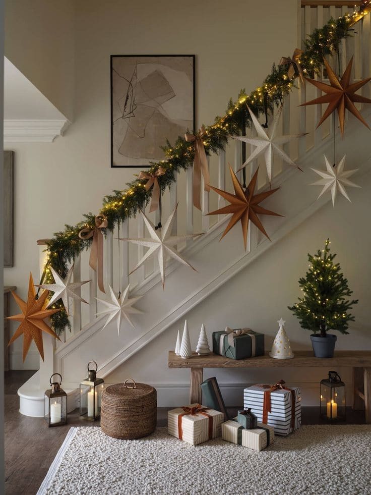 Scandinavian Staircase Star Garland