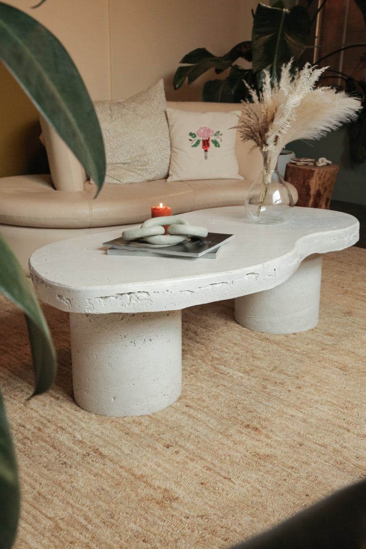 Sculptural Concrete Coffee Table