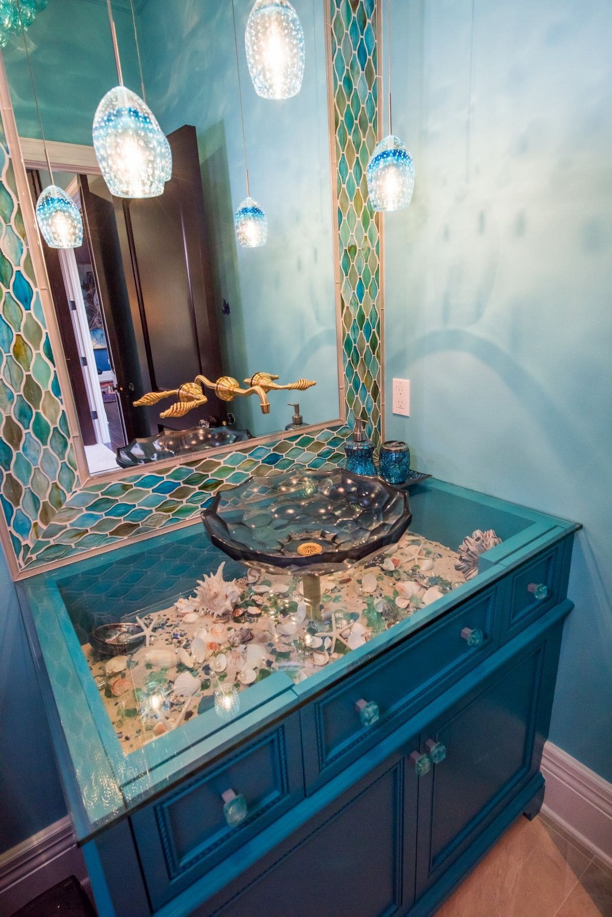 Seashell Treasure Mermaid Vanity Design